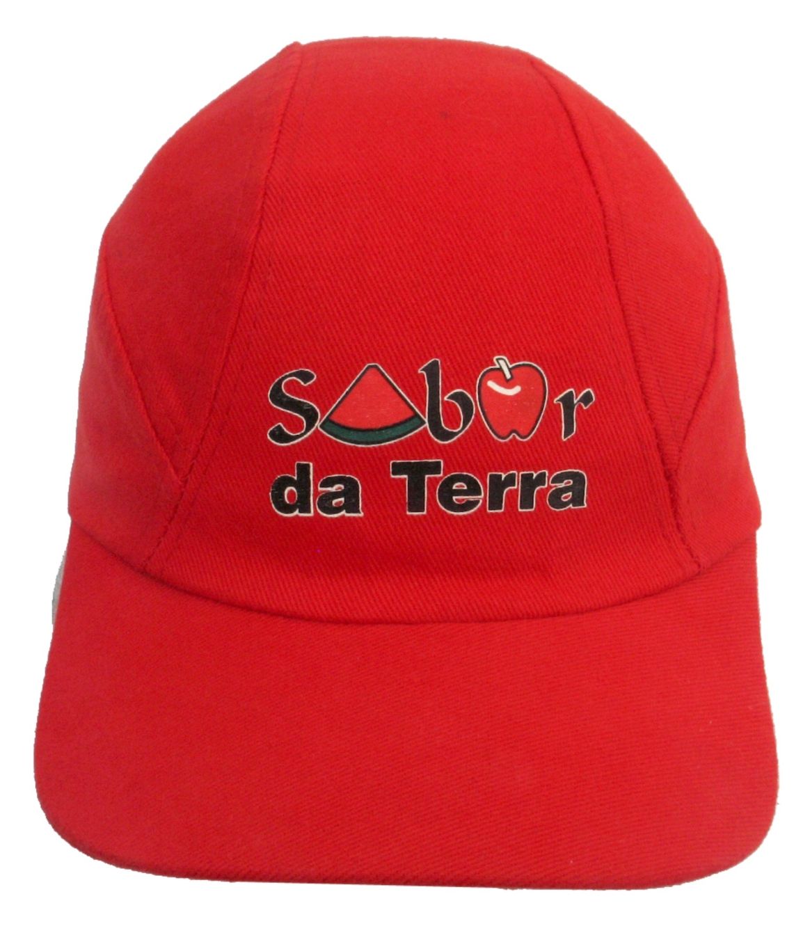 CB 122 - Boné Personalizado Promocional, Modelo Taça, Confeccionado em Brim 100% Algodao, Aba Simples, Serigrafia Frente e Velcro, Regulador de Velcro.